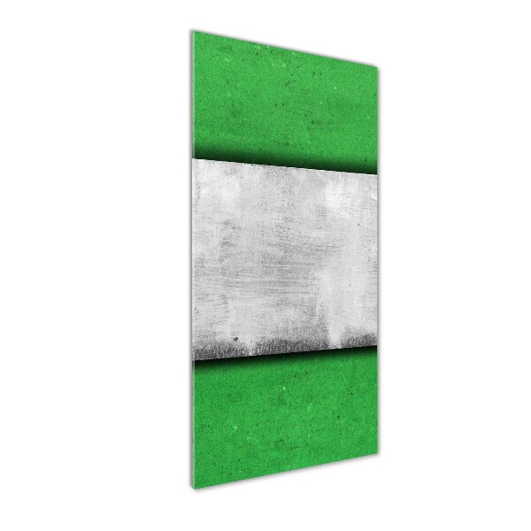 Quadro di vetro verticale Parete verde