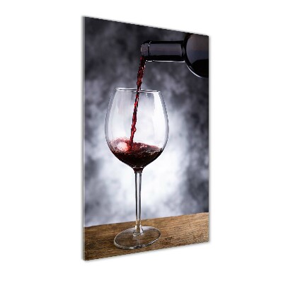 Quadro vetro verticale Vino rosso