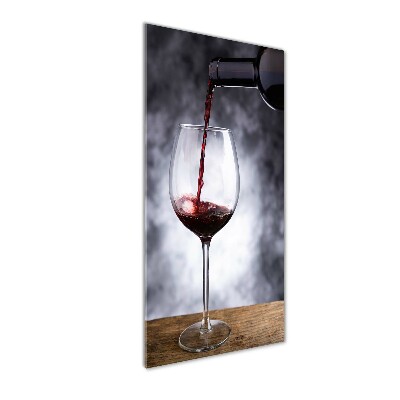 Quadro vetro verticale Vino rosso