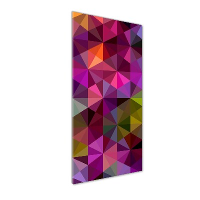 Quadro vetro verticale Onde astratte