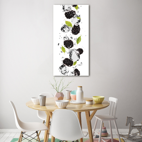 Quadro stampa su vetro verticale More e acqua