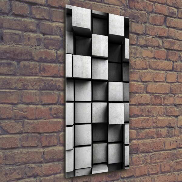 Quadro in vetro verticale Astrazione