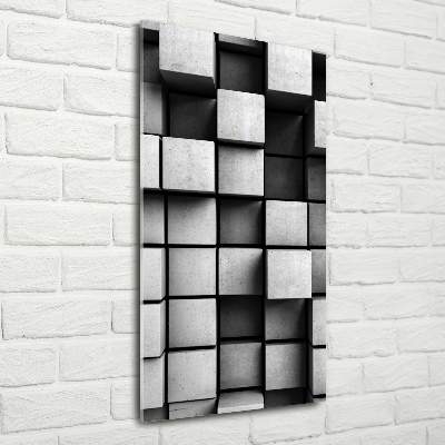 Quadro in vetro verticale Astrazione