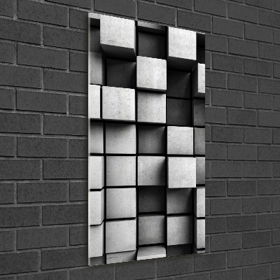 Quadro in vetro verticale Astrazione