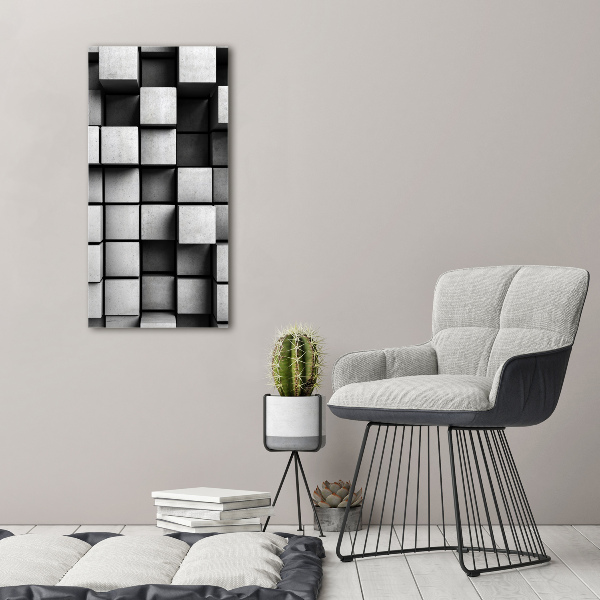 Quadro in vetro verticale Astrazione