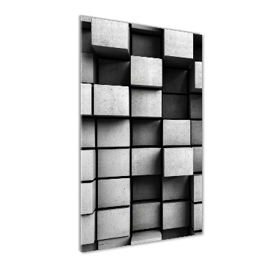 Quadro in vetro verticale Astrazione