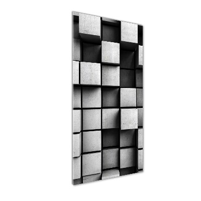 Quadro in vetro verticale Astrazione