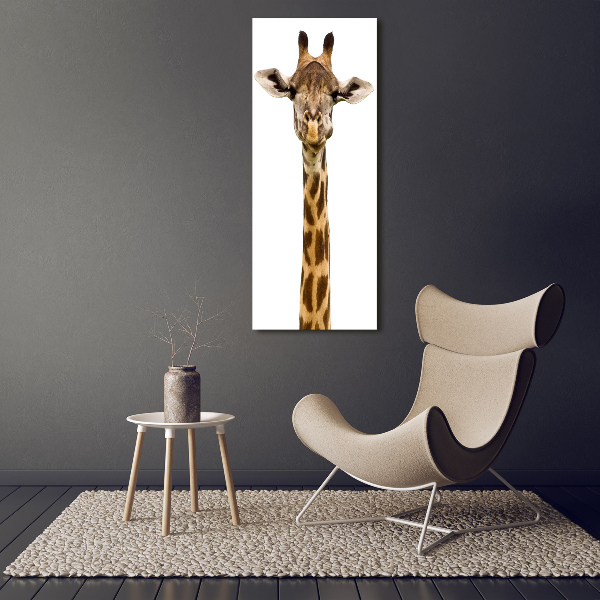 Quadro di vetro verticale Giraffa