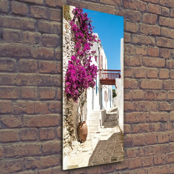Quadro vetro verticale Strade greche