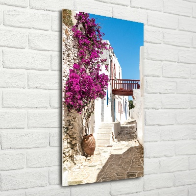 Quadro vetro verticale Strade greche