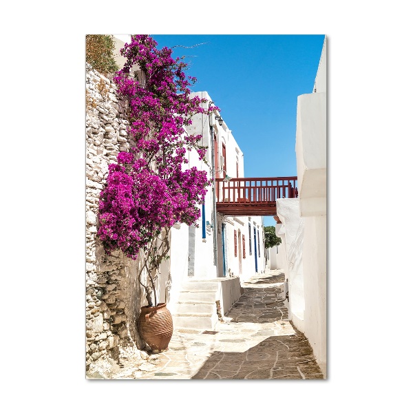 Quadro vetro verticale Strade greche