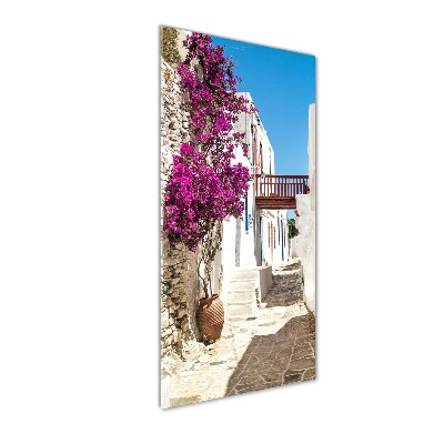 Quadro vetro verticale Strade greche
