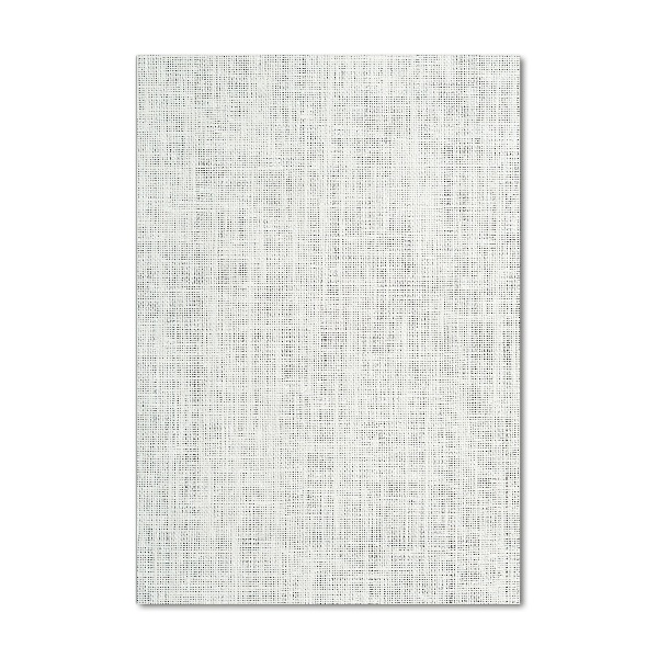 Quadro stampa su vetro verticale Tela di lino bianca