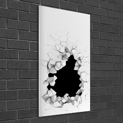 Quadro vetro verticale Buchi nel muro