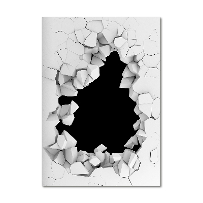 Quadro vetro verticale Buchi nel muro