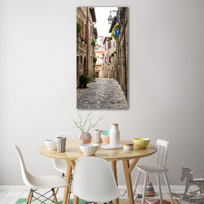 Quadro vetro verticale Strade italiane