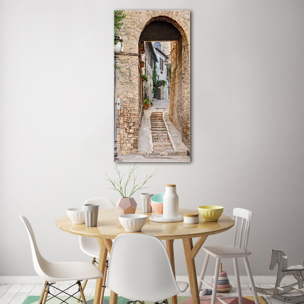 Quadro in vetro verticale Strade italiane