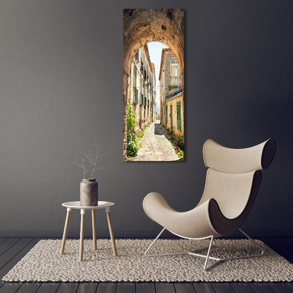Quadro di vetro verticale Strade italiane