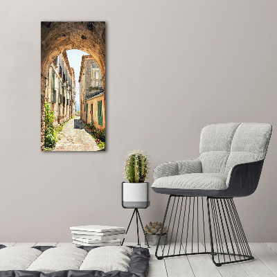 Quadro di vetro verticale Strade italiane