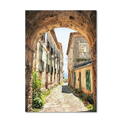 Quadro di vetro verticale Strade italiane