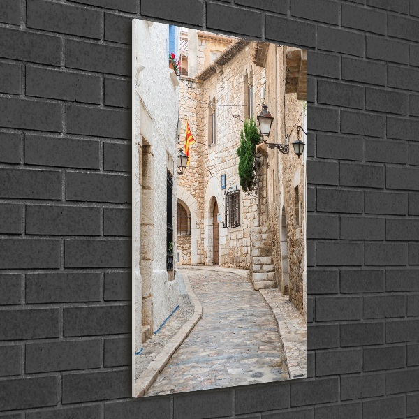 Quadro vetro verticale Strade in Spagna