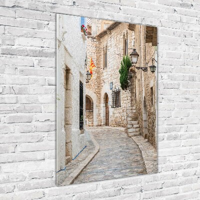 Quadro vetro verticale Strade in Spagna