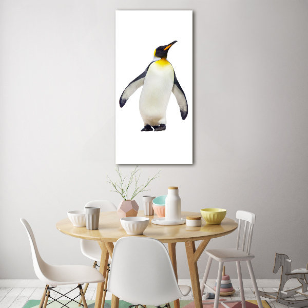 Quadro vetro verticale Pinguino