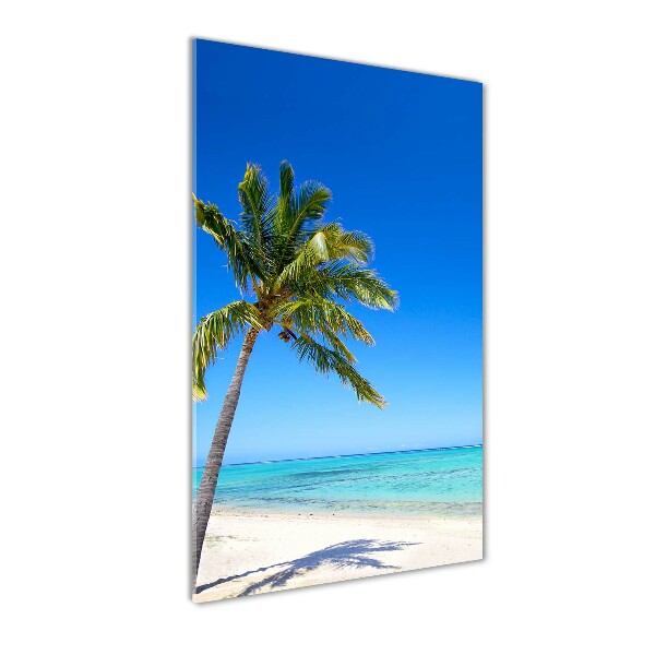 Quadro vetro verticale Spiaggia tropicale