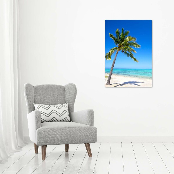 Quadro vetro verticale Spiaggia tropicale