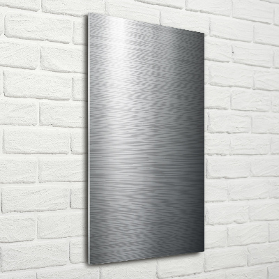 Quadro di vetro verticale Sfondo metallico