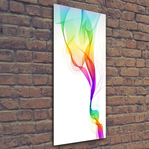 Quadro vetro verticale Astrazione colorata