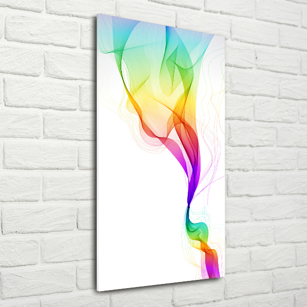 Quadro vetro verticale Astrazione colorata