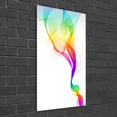 Quadro vetro verticale Astrazione colorata