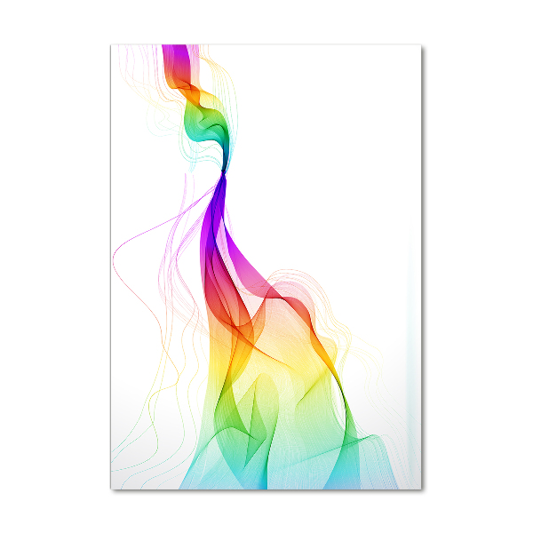 Quadro vetro verticale Astrazione colorata