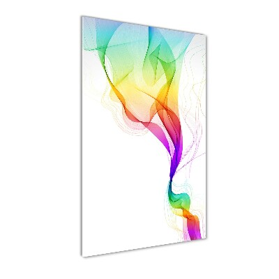 Quadro vetro verticale Astrazione colorata
