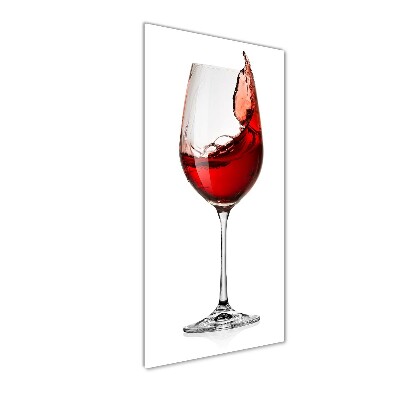 Quadro vetro verticale Vino rosso