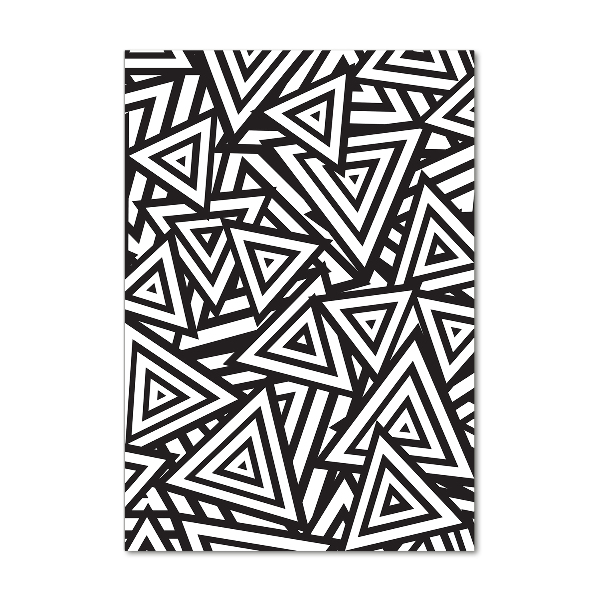 Quadro di vetro verticale Sfondo triangolare