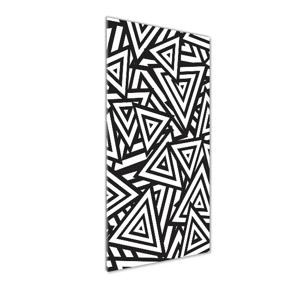 Quadro di vetro verticale Sfondo triangolare