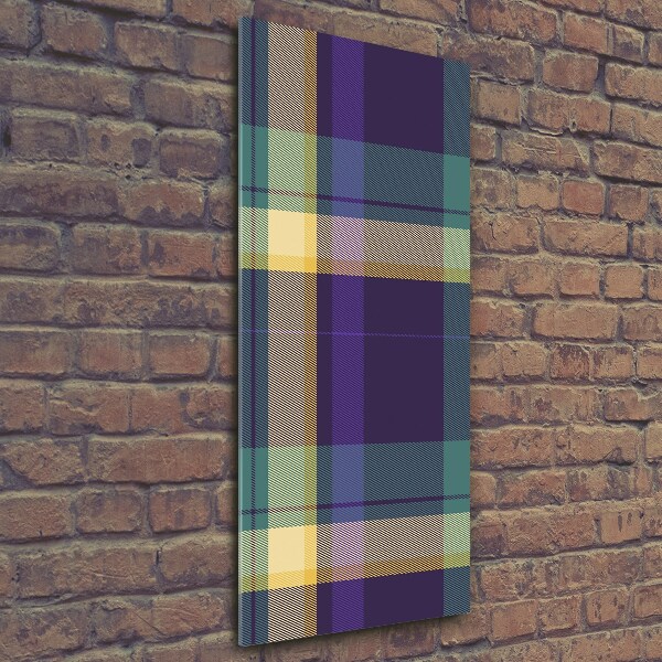 Quadro di vetro verticale Trama a scacchiera