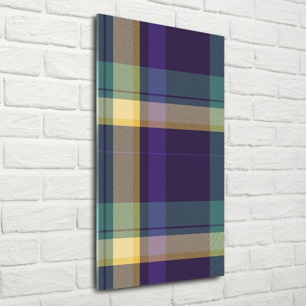 Quadro di vetro verticale Trama a scacchiera