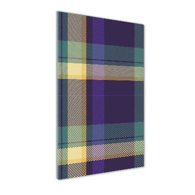 Quadro di vetro verticale Trama a scacchiera