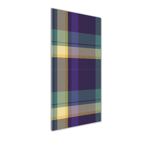 Quadro di vetro verticale Trama a scacchiera