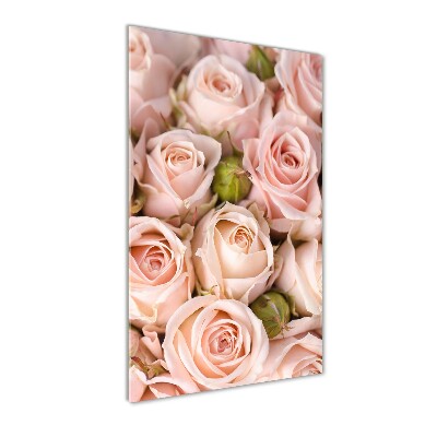 Quadro vetro verticale Bouquet di rose