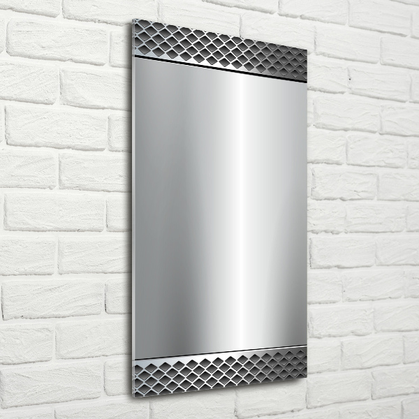 Quadro stampa su vetro verticale Sfondo metallico
