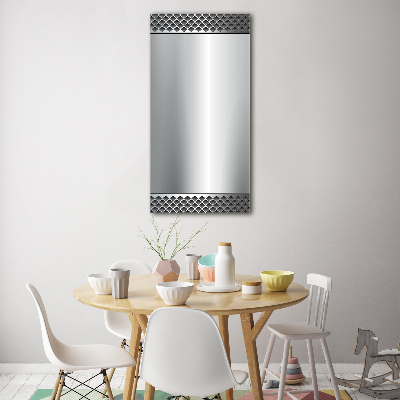 Quadro stampa su vetro verticale Sfondo metallico