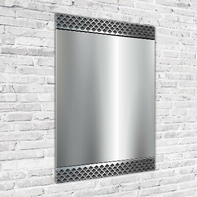 Quadro stampa su vetro verticale Sfondo metallico