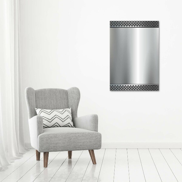 Quadro stampa su vetro verticale Sfondo metallico