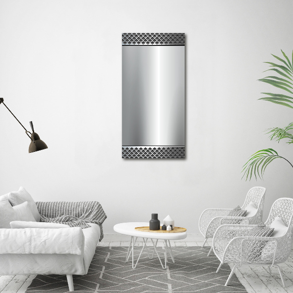 Quadro stampa su vetro verticale Sfondo metallico