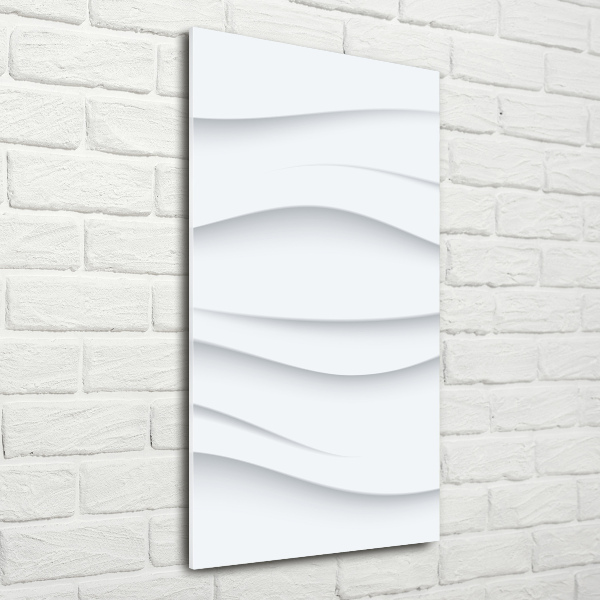 Quadro in vetro verticale Onde astratte