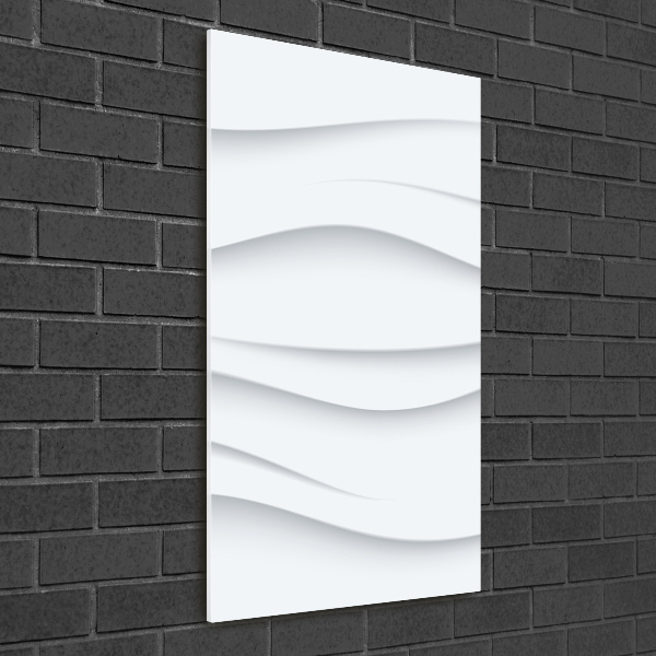 Quadro in vetro verticale Onde astratte